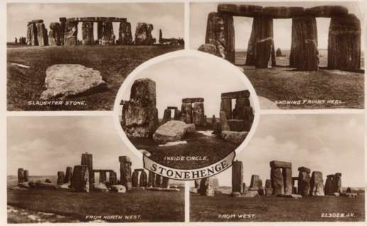 UK England Stonehenge Views Real Photo