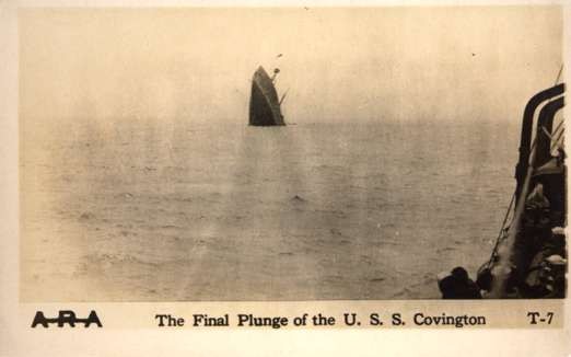 Plunging Steamship Covington Real Photo