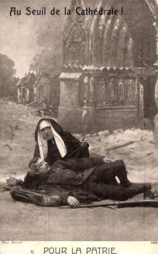 Nun over Dead Soldier WWI