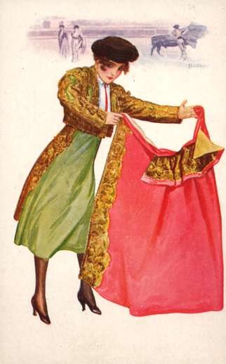 Toreador Lady with Gown to Attract
