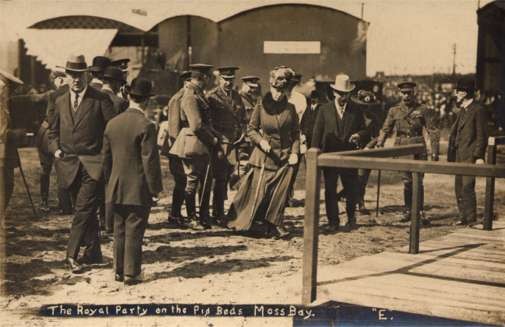British King George V Queen on Moss Bay Real Photo