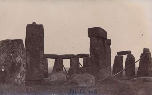 Tourist Stonehenge Real Photo