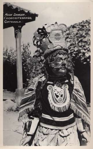 Guatemala Chichicastenango Mask Dancer Real Photo