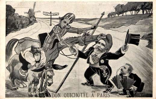 Politician as Don Quichotte on Horse