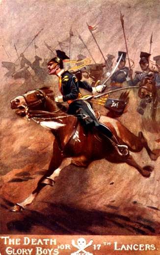 Lancers on Horses Attacking Enemy