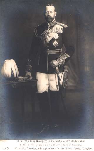 British King George V in Uniform of Field-Marchal RP