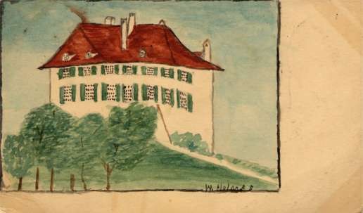 House on Hillock Hand-Drawn