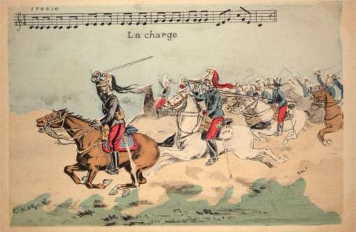 Attacking Cavalry Unit on Horse Sheet Music