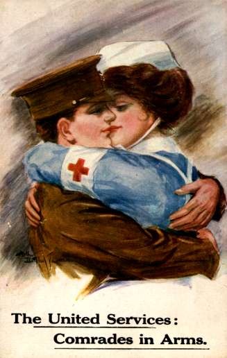 Red Cross Nurse Officer in Love WWI
