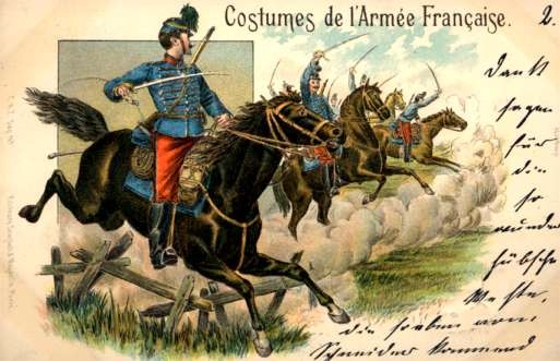 Attacking French Cavalry Unit Pioneer