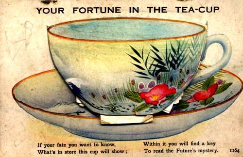Tea Cup Fortune inside