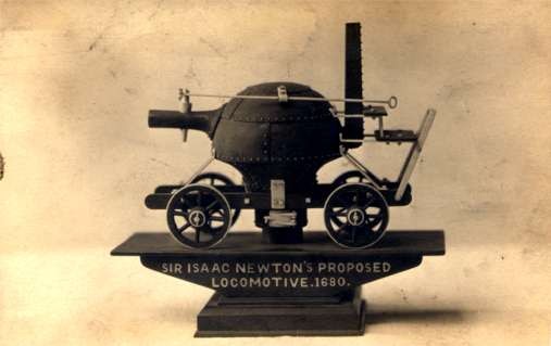 Newton's Proposed Locomotive 1680 Real Photo