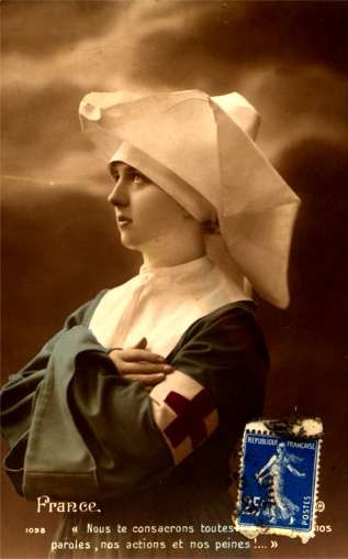 WWI French Nurse Nun Real Photo