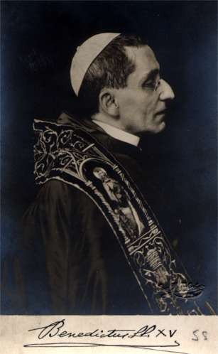 Pope Benedict XV Real Photo