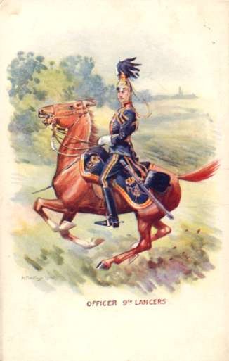9th Lancers Officer on Horse