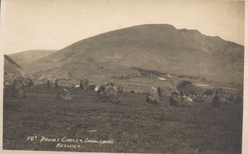 UK England Keswick Druid's Circle Real Photo