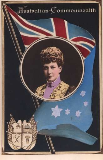 British Queen Alexandra Flag Coat of Arms RP