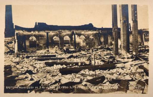 Brazil St. Paulo Ruins Revolution 1924 RP