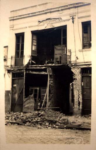 Brazil St. Paulo Revolution 1924 Ruined Bldg RP