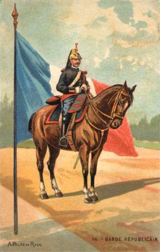 French Republican Guard on Horse