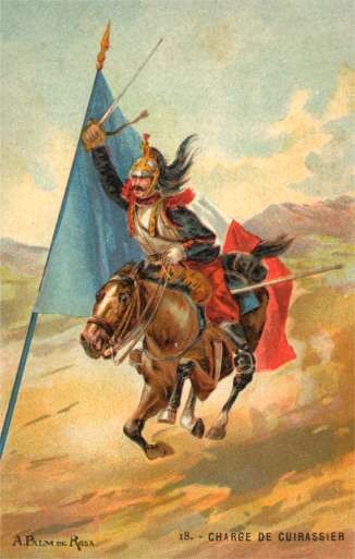 Rushing Soldier with Sword on Horse