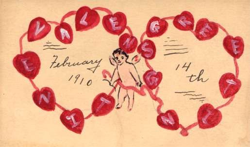 Cupid Hearts Hand-Drawn