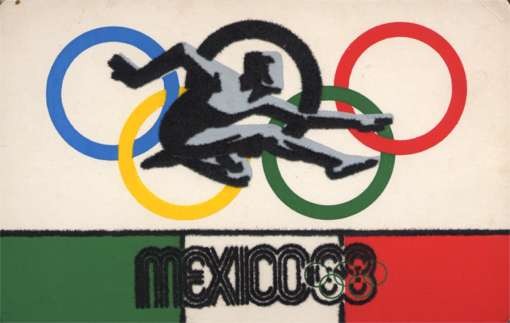 Mexico 1968 Olympics Flet Athlet Rings