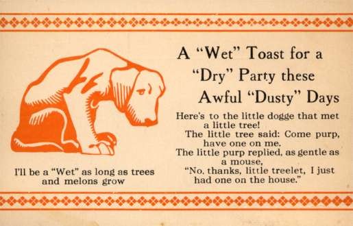 Temperance Propaganda Drunk Dog Poem