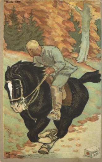 Soldier on Horse Advert Leibniz Cookie