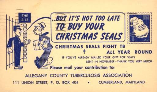 Advert Christmas Seals Anti-Tuberculosis Postal