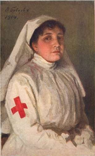 Red Cross Nurse at Rest WWI