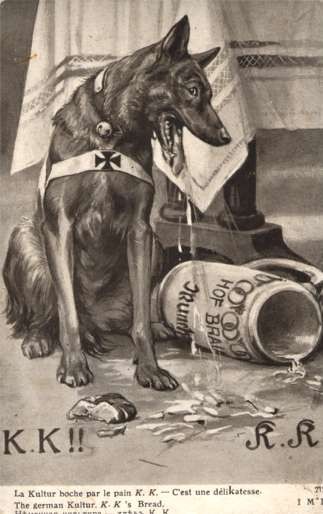 German Dog by Beer Mug