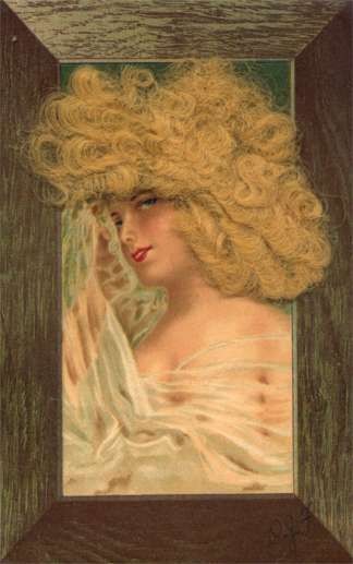 Dreaming Lady with Real Hair