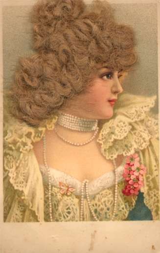 Fancy Dressed Lady with Real Hair