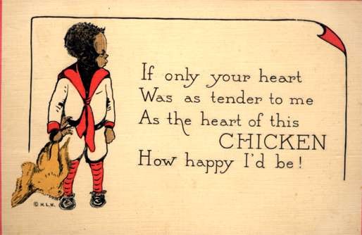 Black Child Holding Chicken Woehler Poem