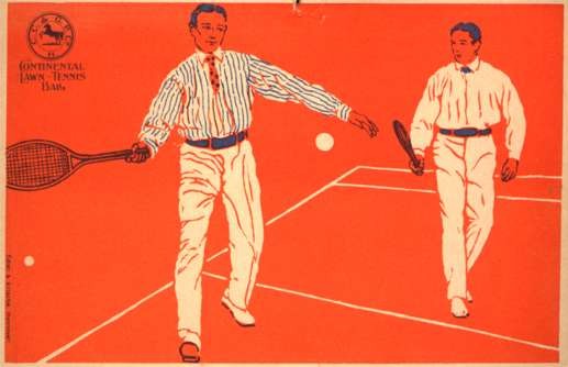 Tennis Player Advert Continental Lawn Ball