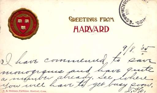 Harvard University College Greetings