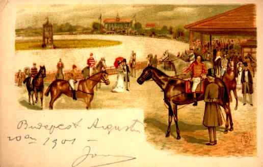 Jockeys on Horses before Race