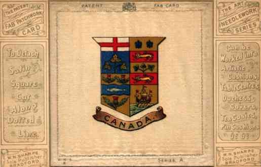 Printed Silk Coat of Arms Canada Fab