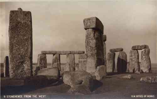 UK Stonehenge from West Real photo