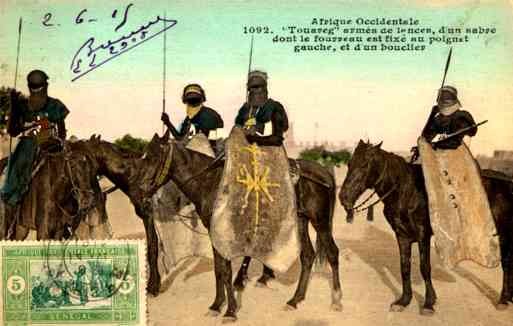 Africa Black Touareg Army on Horses