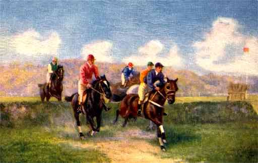 Horse Racers at Finish Tuck
