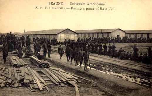 Black WW1 Soldiers During Game of BaseBall