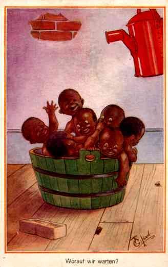 Black Babies in Bucket