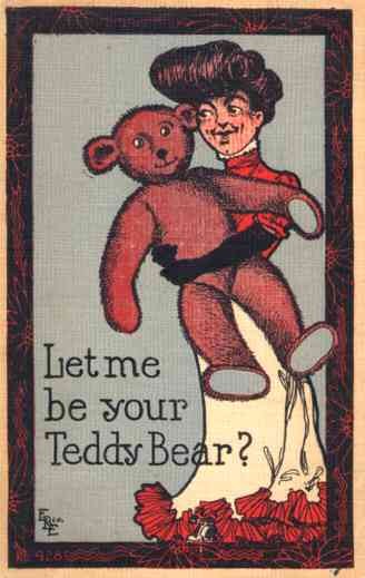 Lady Holding Huge Teddy Bear