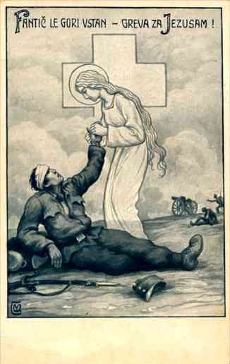 Holy Girl Awakening Wounded from Dream WWI