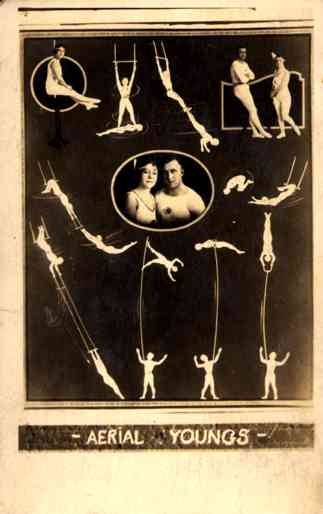 Youngs Acrobats Real Photo
