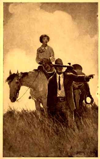 Lady on Horse Cowboy Book Advertising