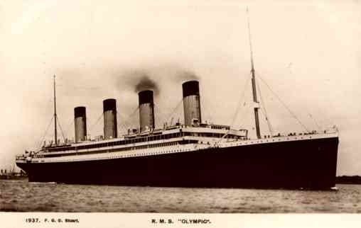 Ocean Liner Olympic Real Photo