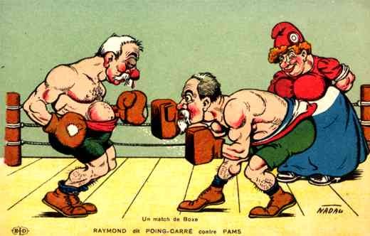 Boxing French Politicians Satire